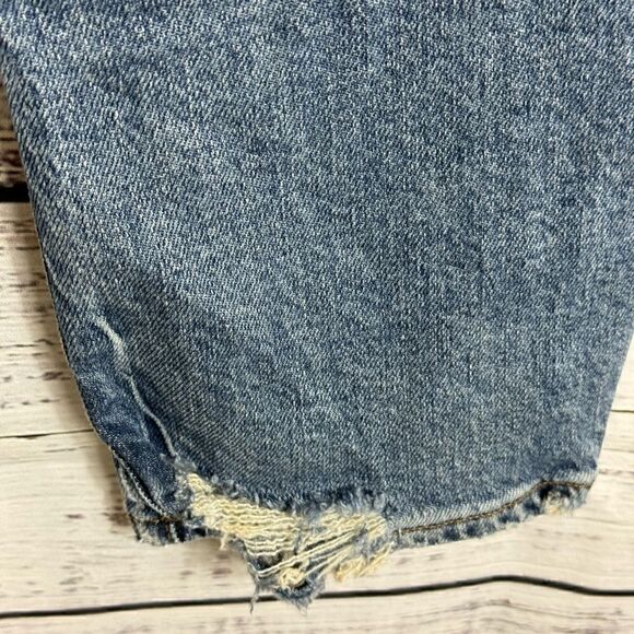 AGOLDE Jeans Womens size 29 Toni Mid-Rise Straight Blue Landmark organic Cotton - Picture 7 of 16